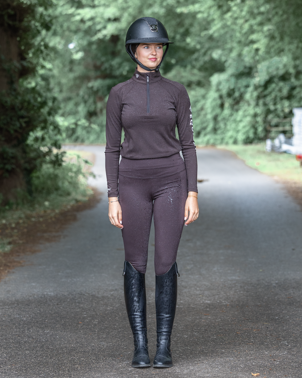 Equidry Water Repellent Riding Leggings - Equestrian Knee Grip, Equiflair