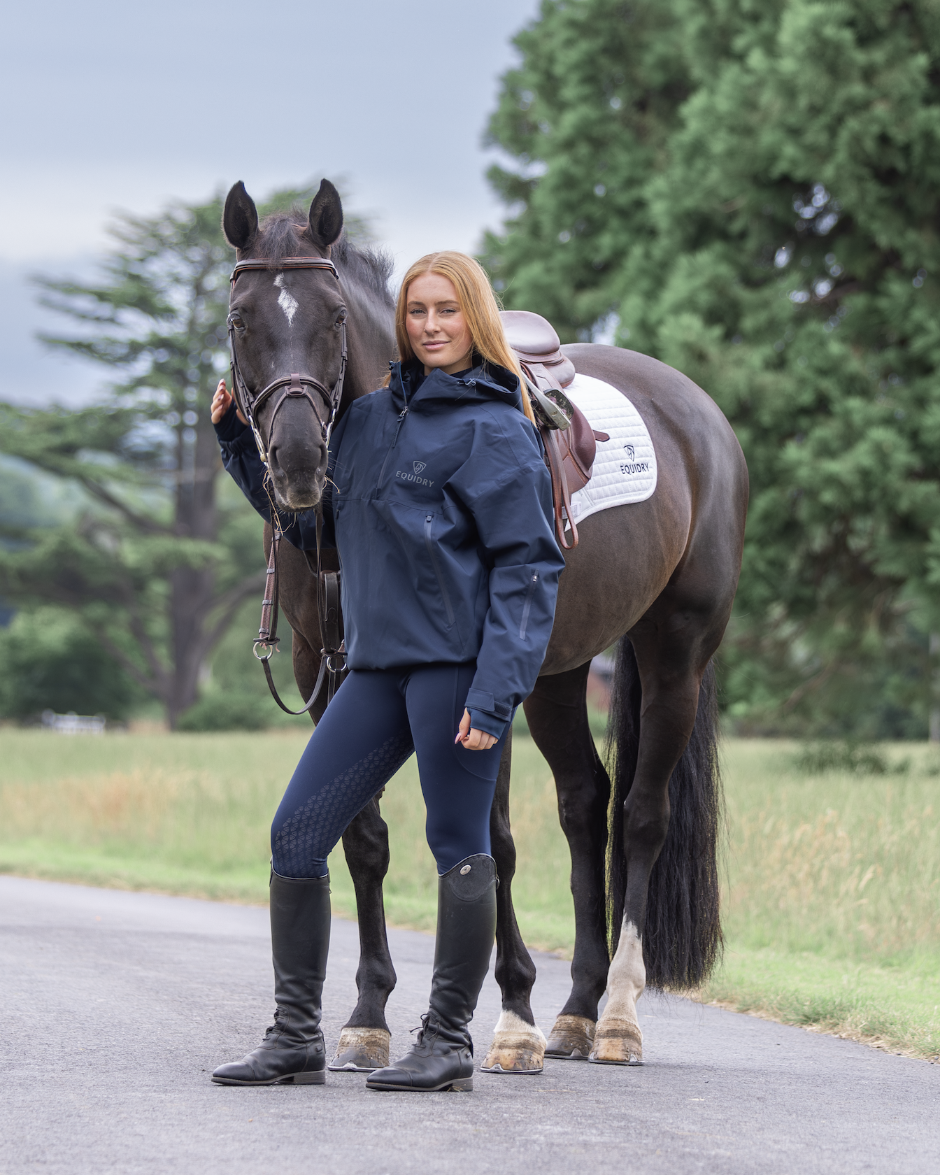 EQUIDRY Women's Storm Smock Navy
