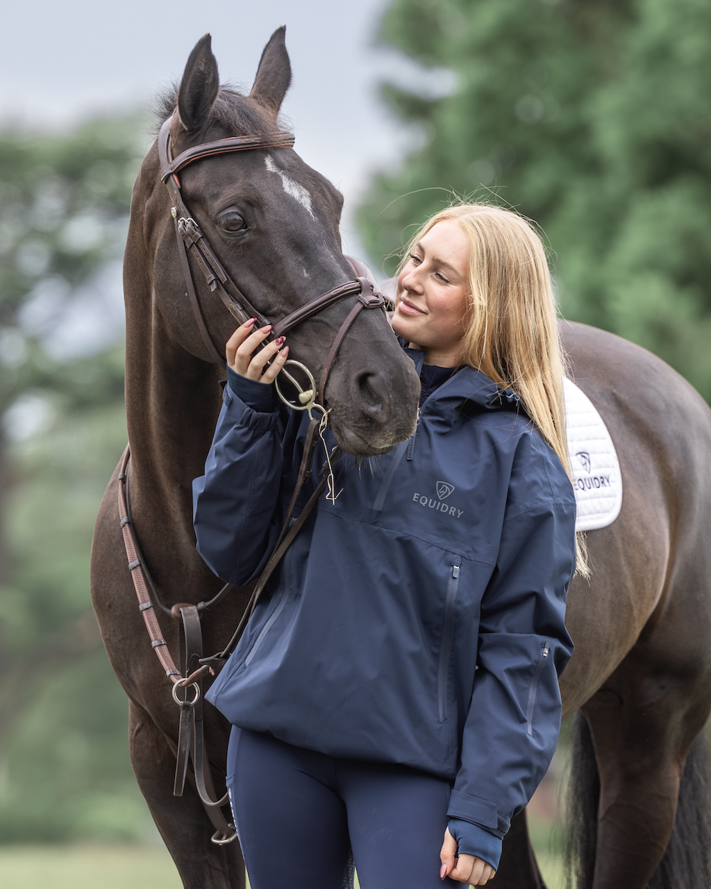 EQUIDRY Women's Storm Smock Navy