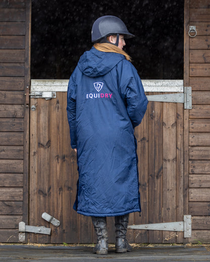 EQUIDRY Evolution Women's Thin Fleece Navy/Raspberry