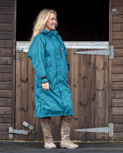 EQUIDRY Evolution Women's Thin Fleece Teal/Grey