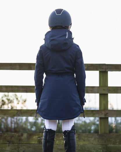 EQUIDRY Bronte Waterproof Riding Coat Girl's Navy