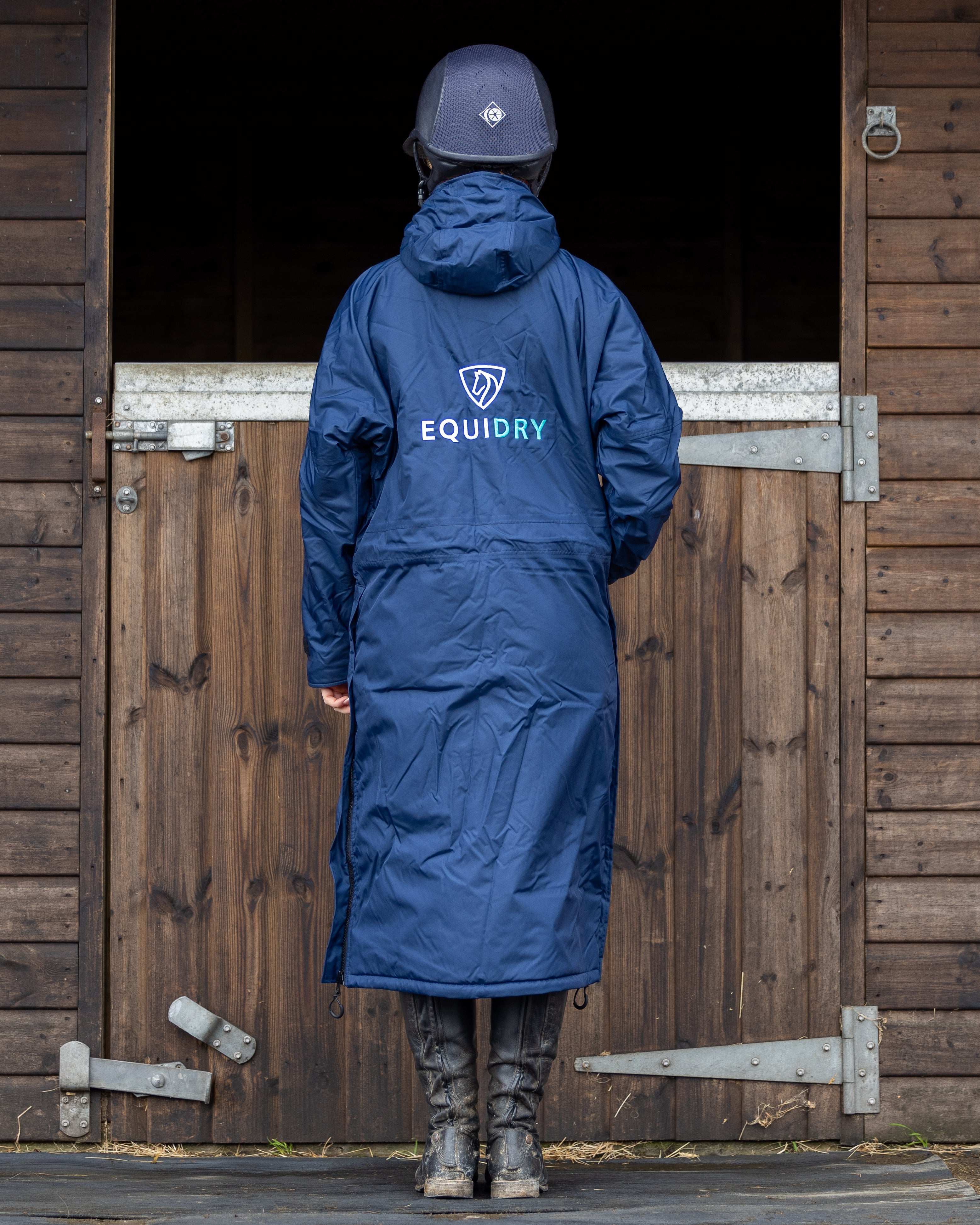 EQUIDRY Evolution Women's Thin Fleece Navy/Turquoise