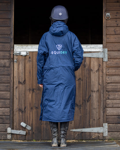 EQUIDRY Evolution Women's Thin Fleece Navy/Turquoise