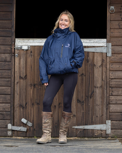EQUIDRY Shortie Women's Waterproof Jacket - Fleece Lined Riding Coat from Equiflair