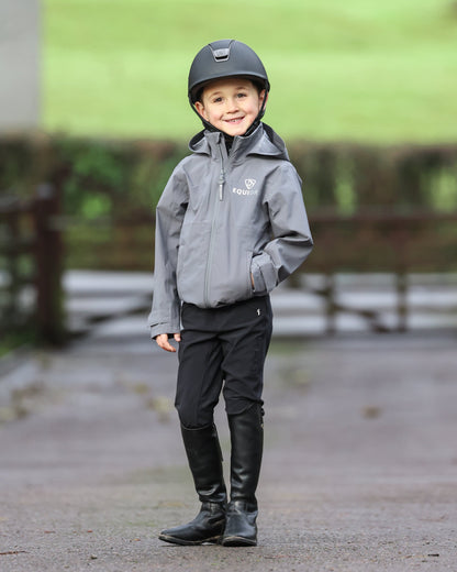 EQUIDRY Nimbus Waterproof Pack Away Jacket Children's Grey
