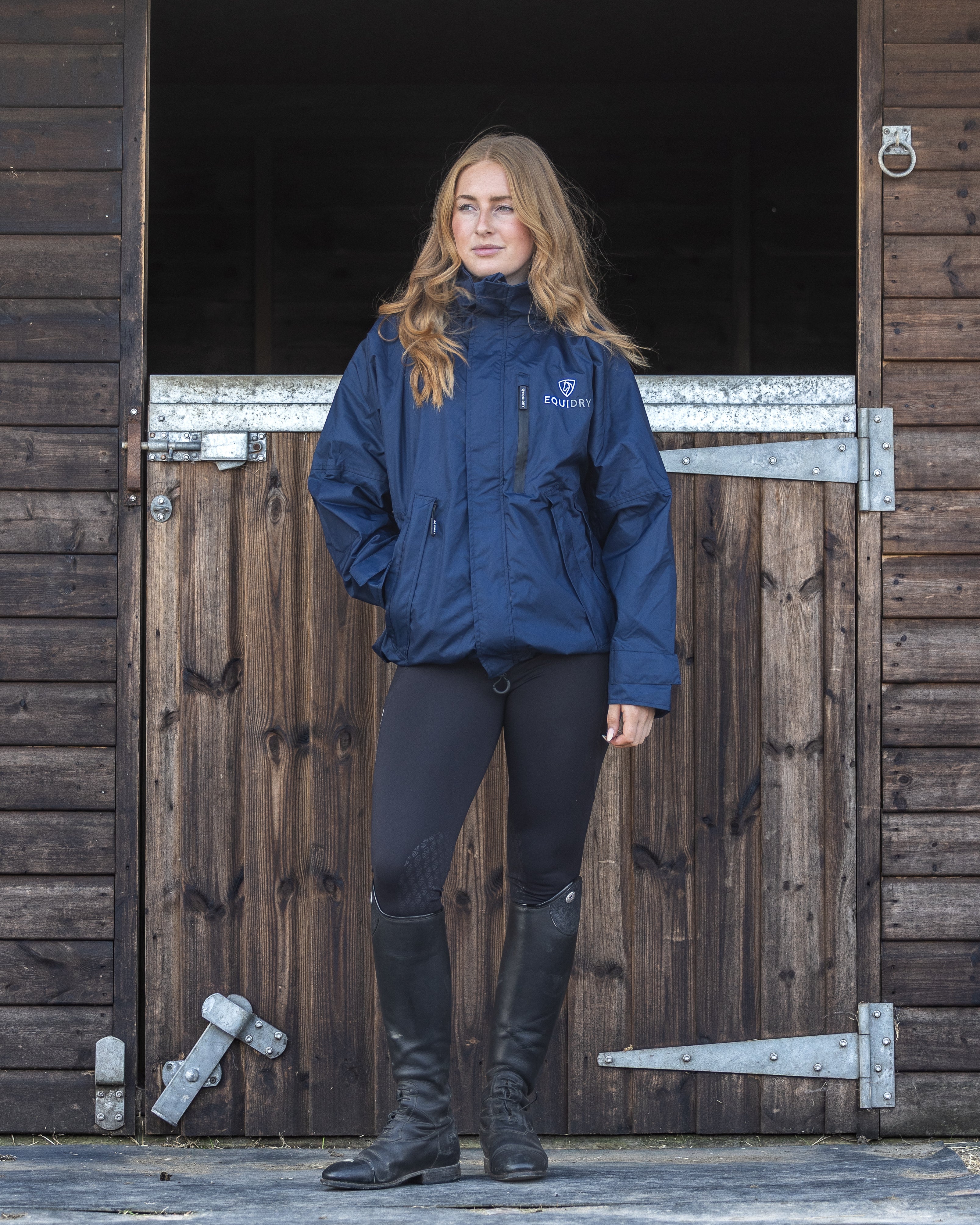 EQUIDRY Shortie Mac Women's Mesh Lining Navy