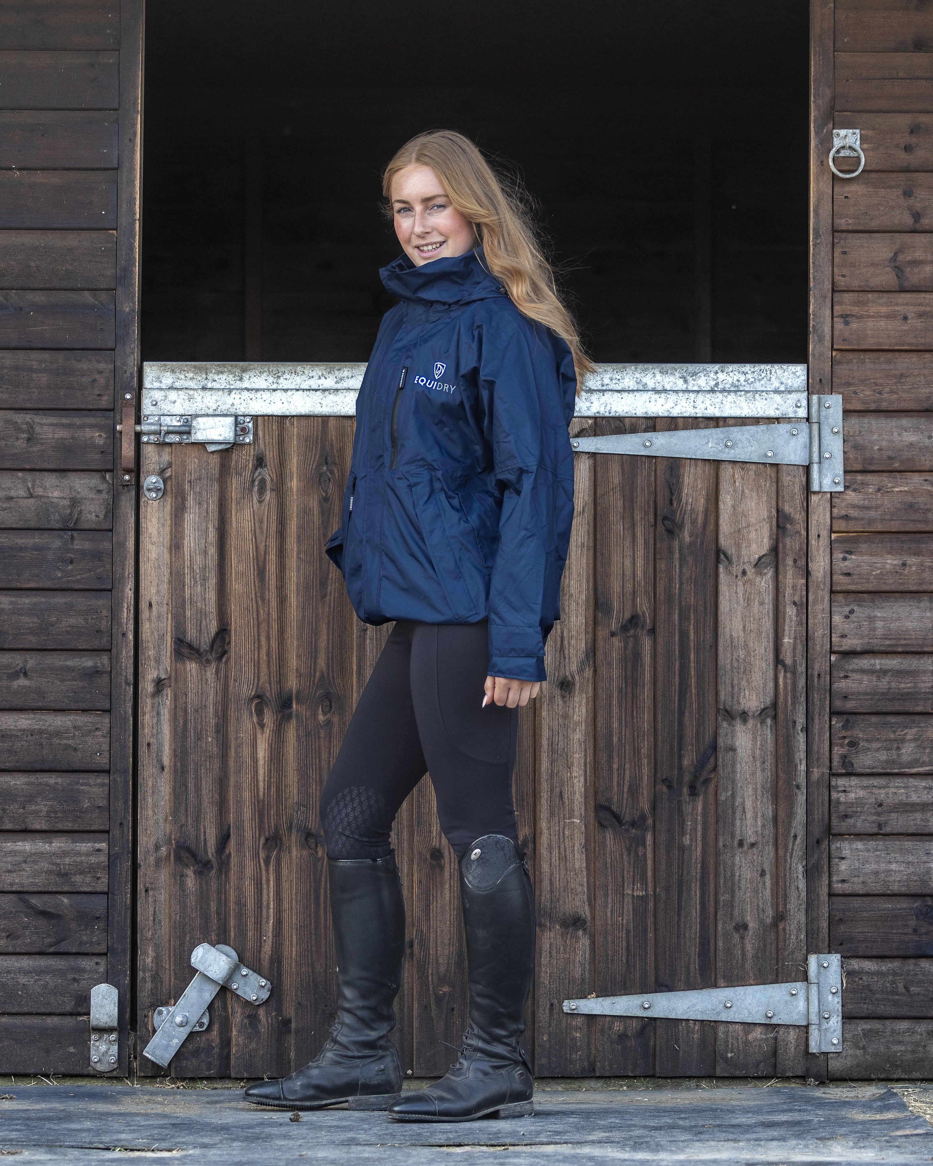 EQUIDRY Shortie Mac Women's Mesh Lining Navy