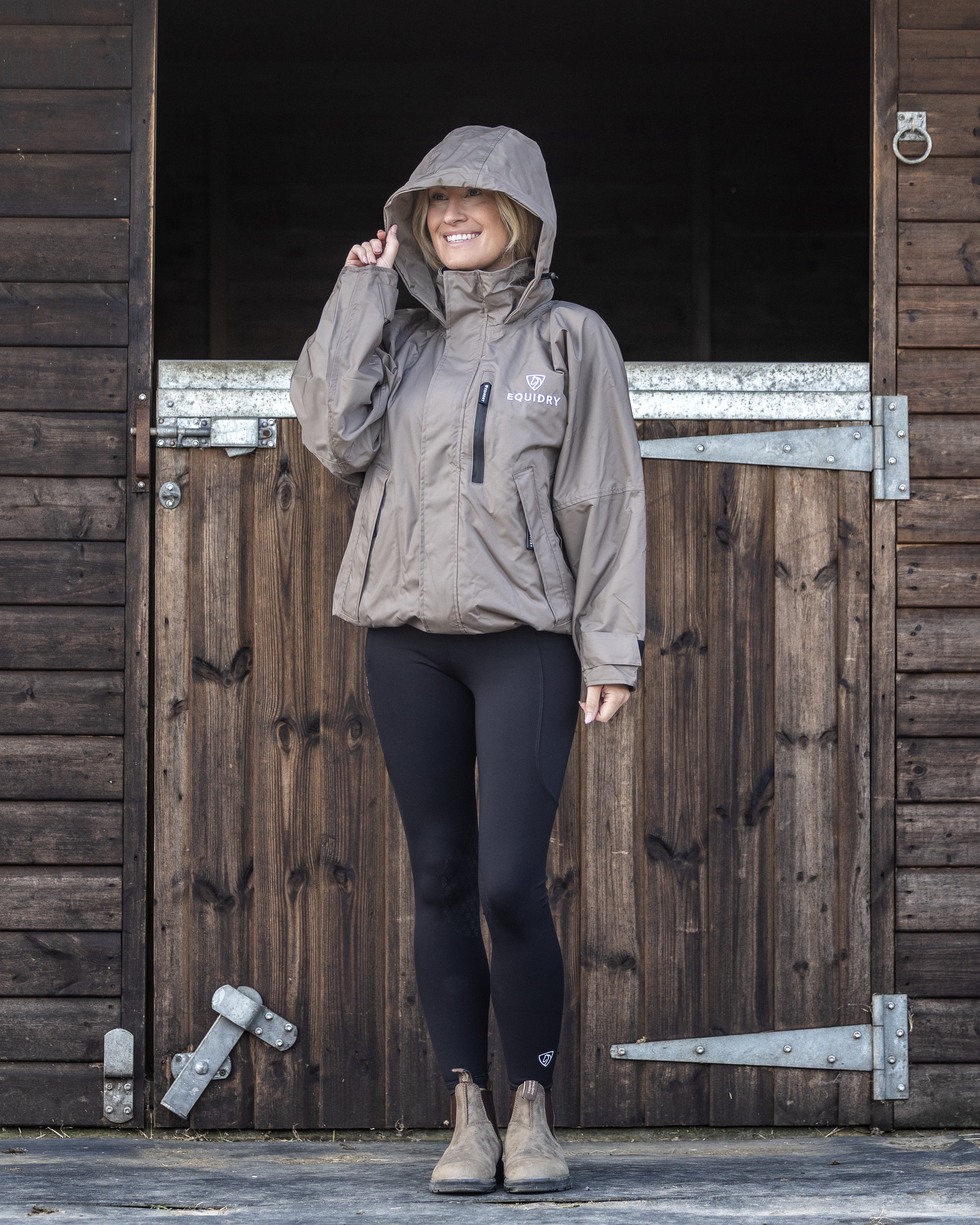 EQUIDRY Shortie Women's Thin Fleece Taupe