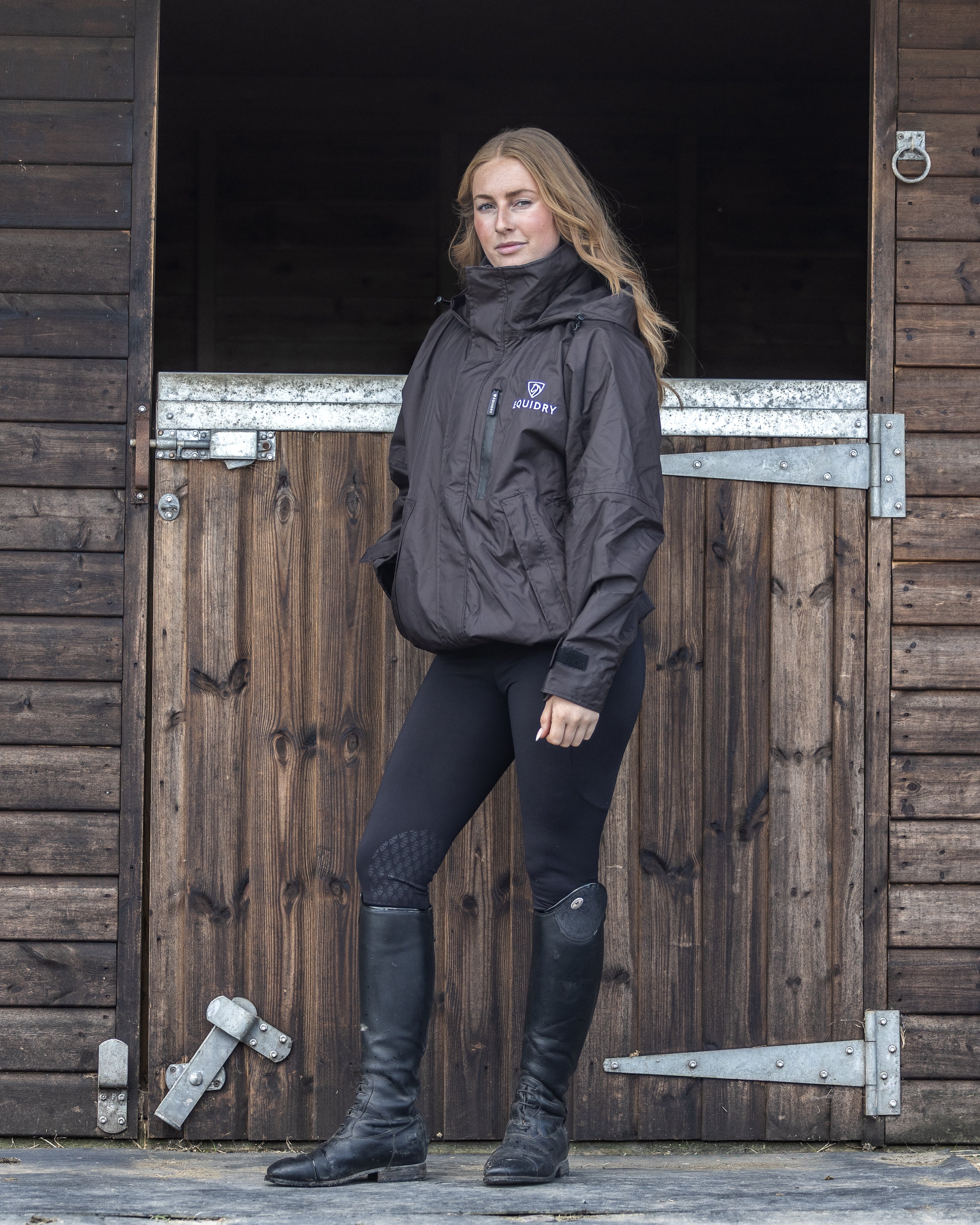 EQUIDRY Shortie Women's Thin Fleece Rich Brown