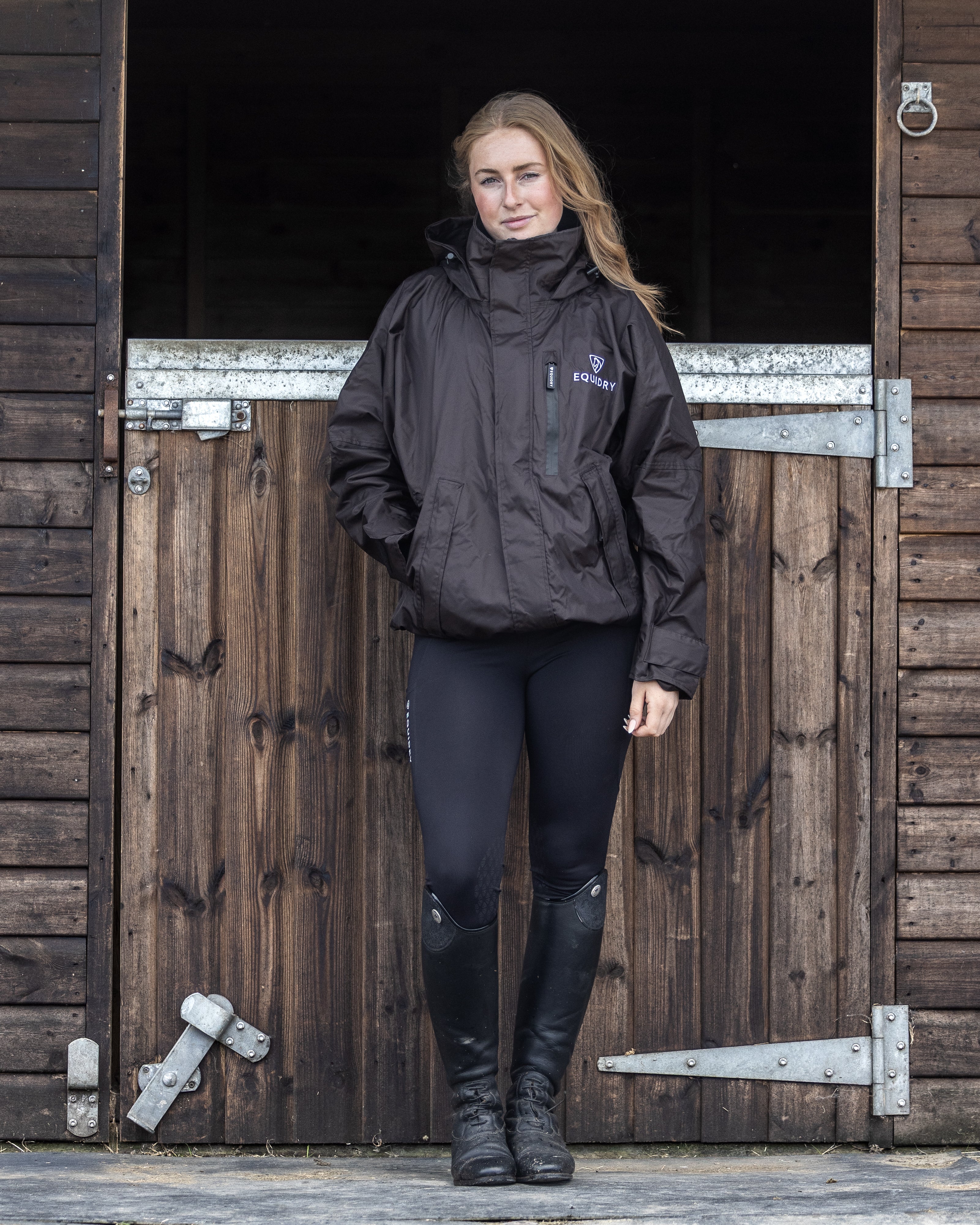 EQUIDRY Shortie Women's Thin Fleece Rich Brown