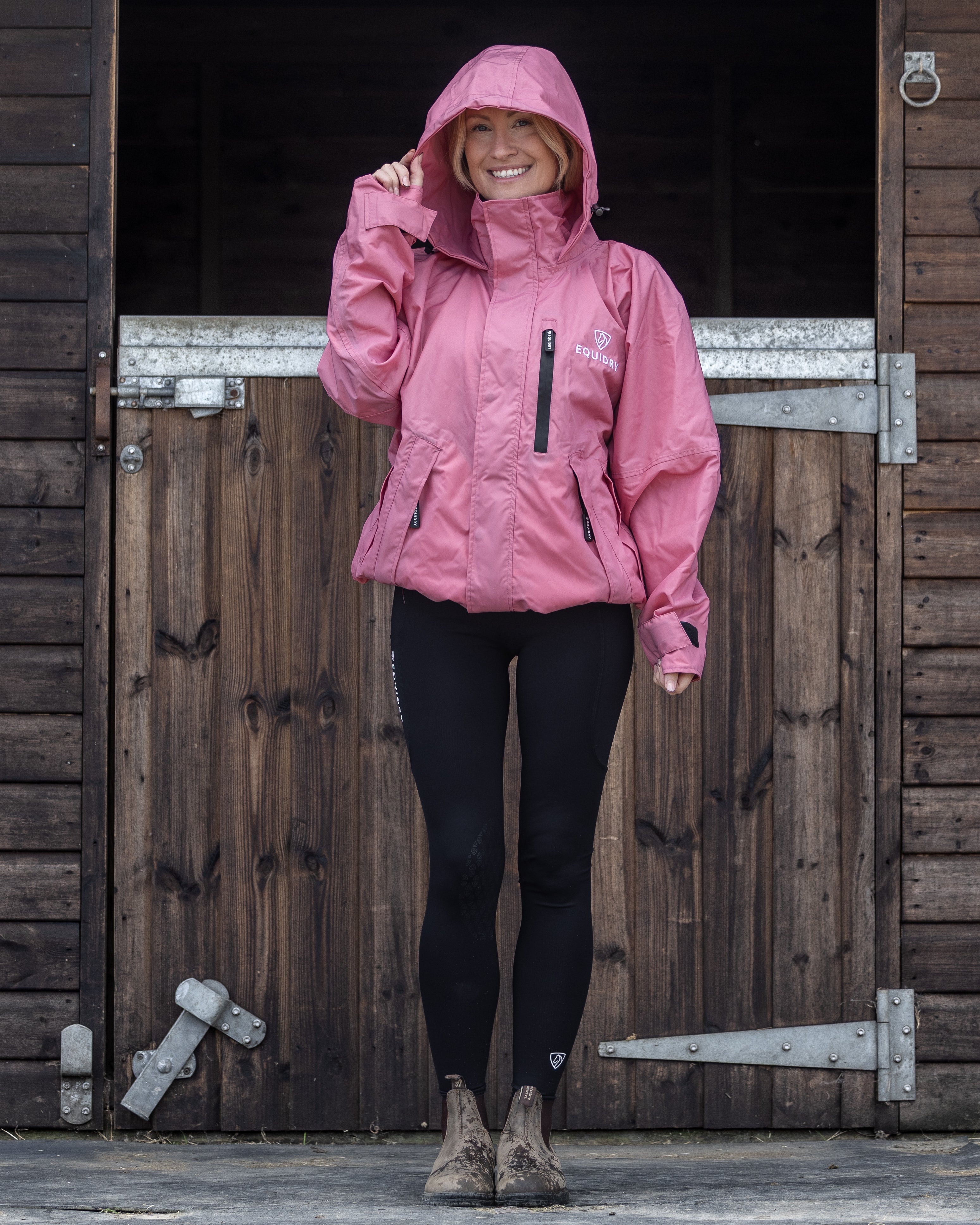 EQUIDRY Shortie Mac Women's Mesh Lining Dusky Pink