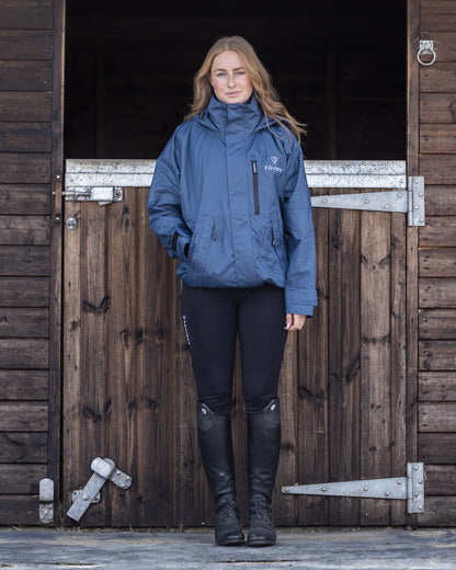 EQUIDRY Shortie Mac Women's Mesh Lining Steel Blue