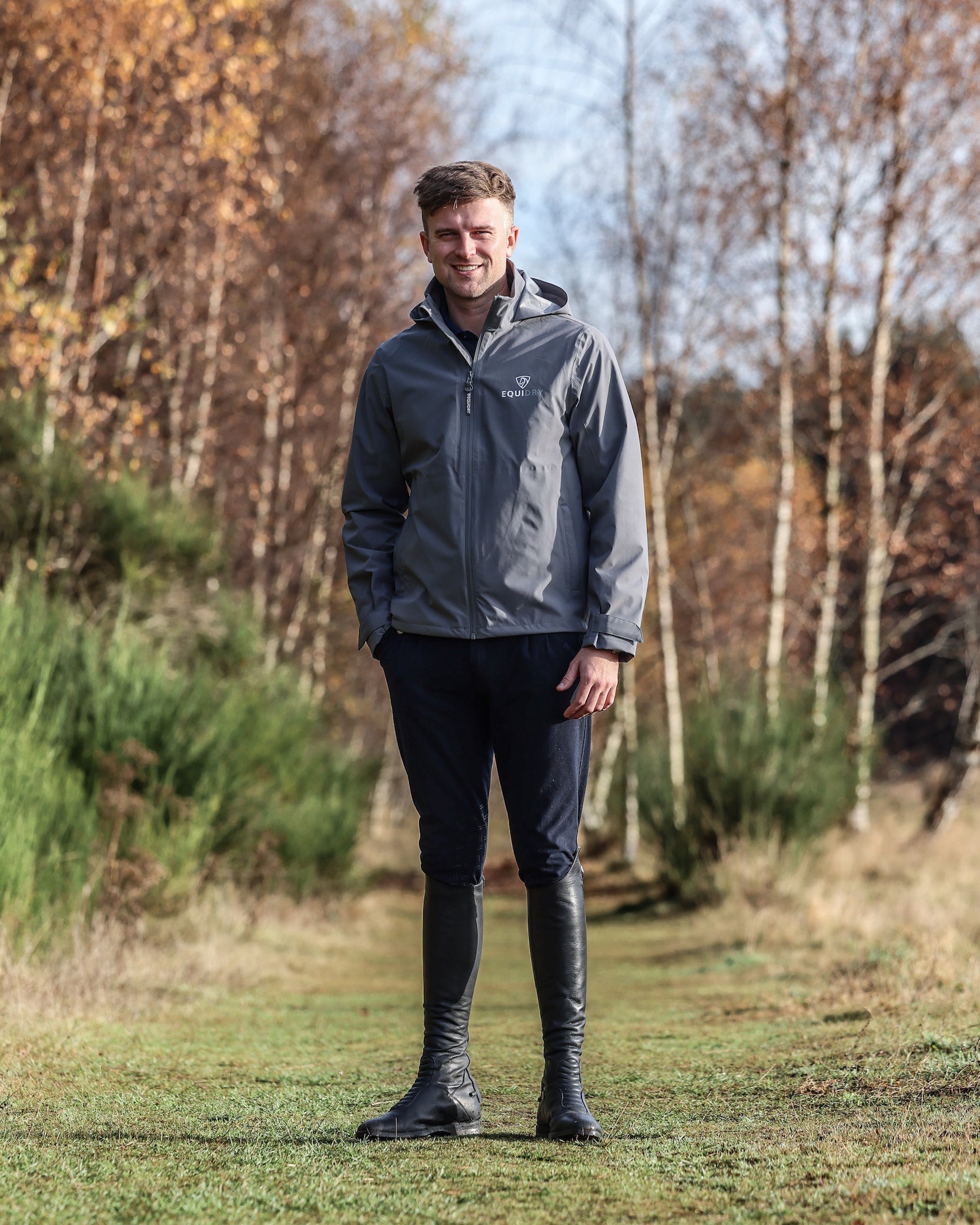 EQUIDRY Nimbus Pack Away Jacket Men's Grey