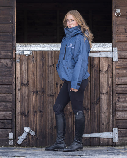 EQUIDRY Shortie Mac Women's Mesh Lining Steel Blue