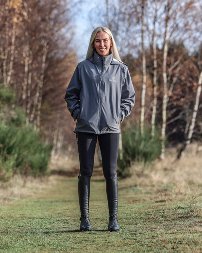 EQUIDRY Nimbus Waterproof Pack Away Jacket Women's Grey