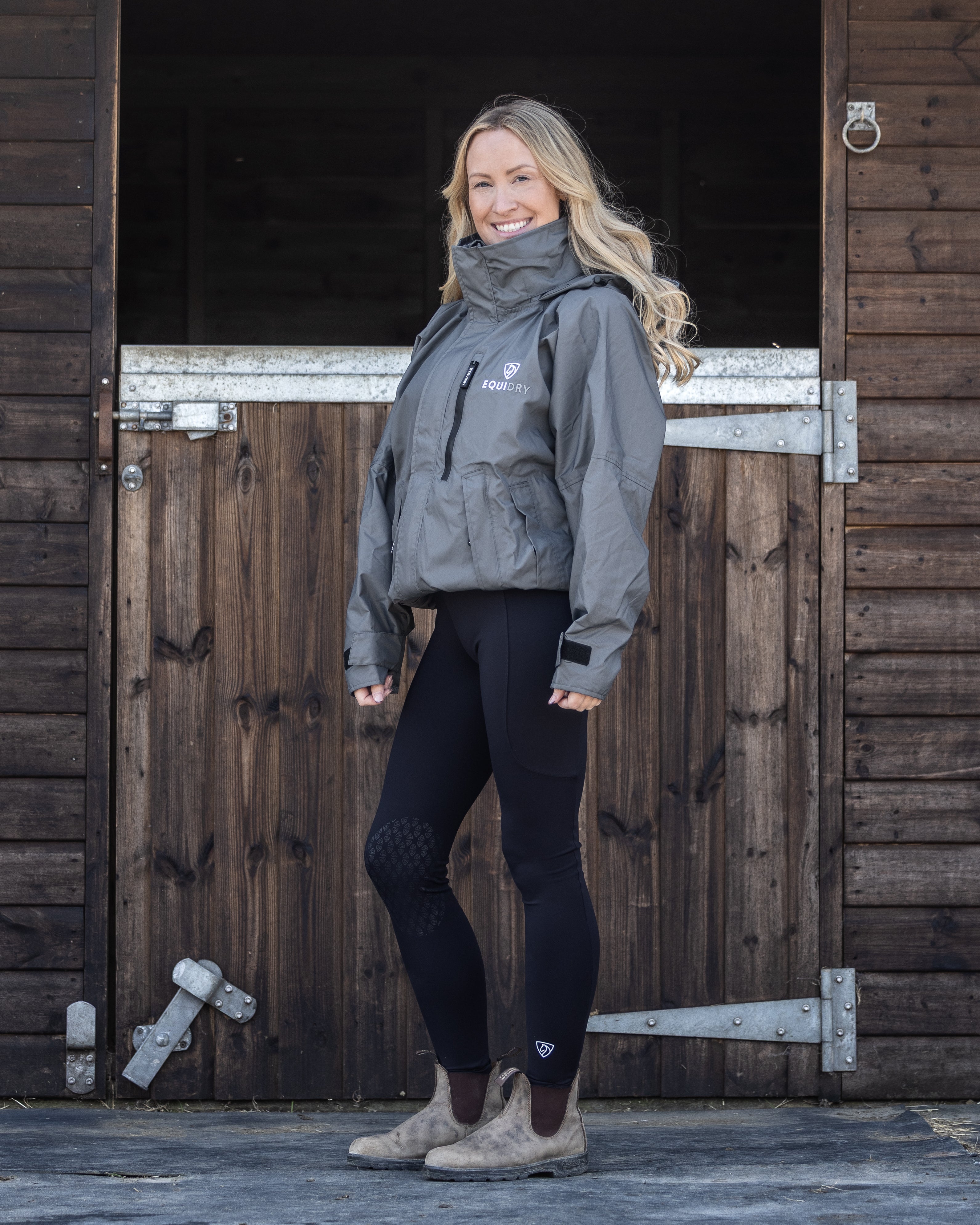 EQUIDRY Shortie Women's Thin Fleece Grey/Grey