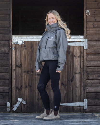 EQUIDRY Shortie Women's Thin Fleece Grey/Grey