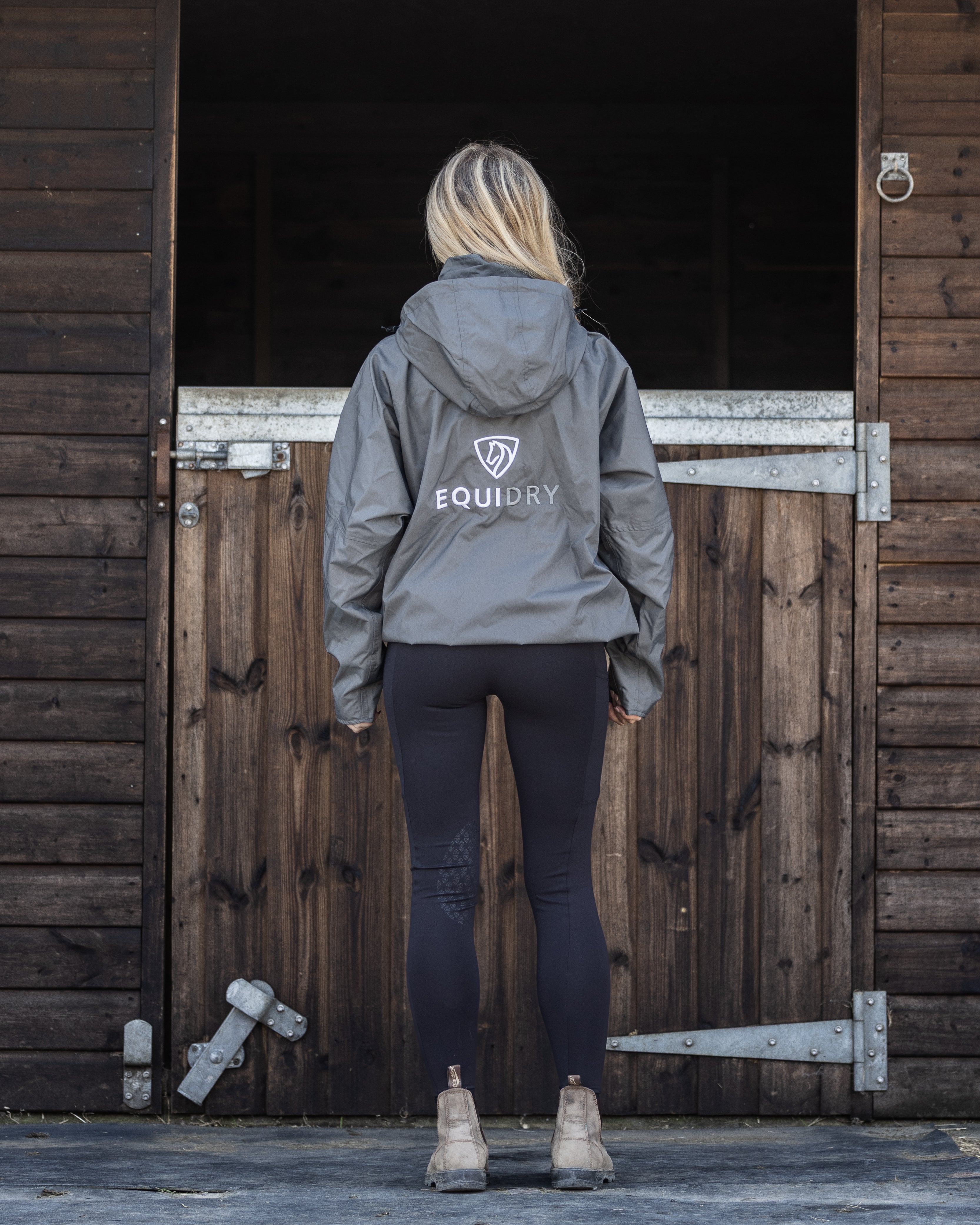 EQUIDRY Shortie Women's Thin Fleece Grey/Grey