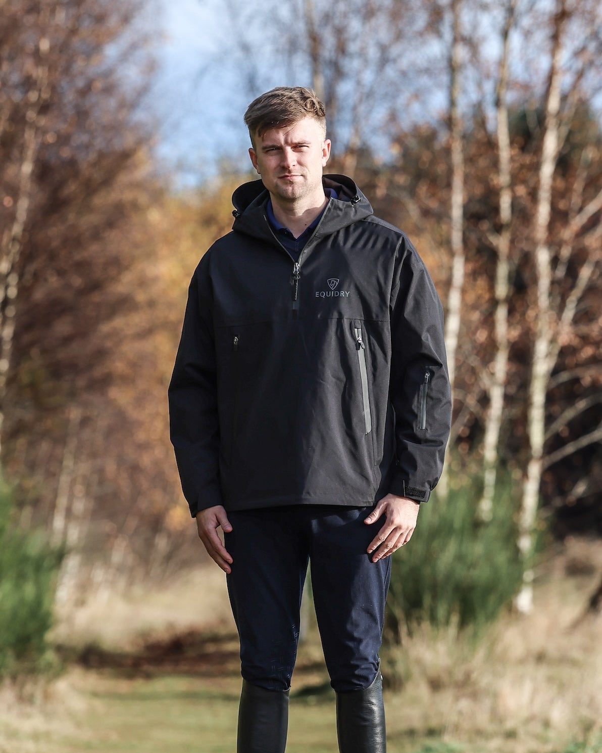 EQUIDRY Men's Storm Smock Black