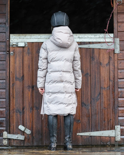 EQUIDRY Thora Waterproof Riding Puffer Girl's Sand