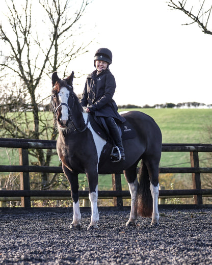 EQUIDRY Bronte Waterproof Riding Coat Girl's Black
