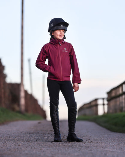 EQUIDRY Nimbus Waterproof Pack Away Jacket Children's Plum
