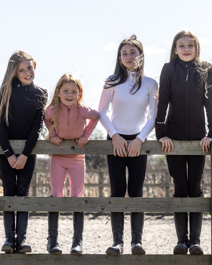 EQUIDRY Children's Equestrian Base Layers: Equiflair riding clothes for kids, water repellent, matching sets.