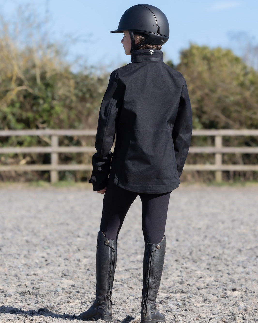 EQUIDRY Varsha Waterproof Riding Jacket Girl's Black