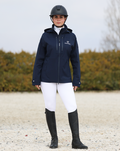 EQUIDRY Varsha Waterproof Riding Jacket Women's Navy