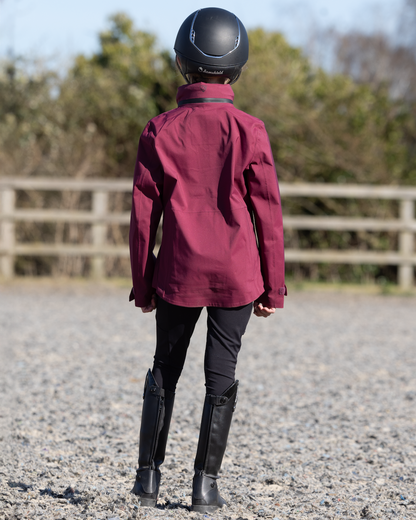 EQUIDRY Varsha Waterproof Riding Jacket Girl's Plum