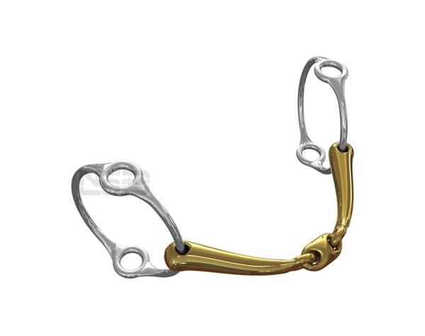 Neue Schule Tranz Angled Lozenge Balding Running Lever Bit - Horse Tack for Lighter Forehand