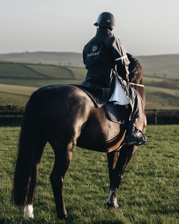 EQUIDRY Evolution Children's Thin Fleece Reflective Black