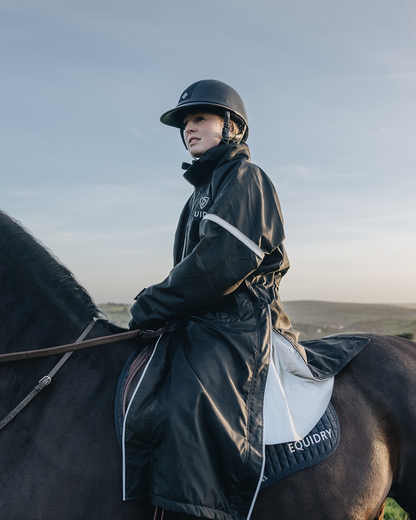 EQUIDRY Evolution Children's Thin Fleece Reflective Black