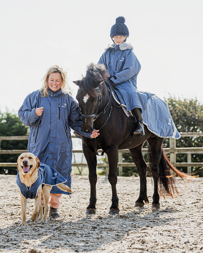 EquiDry Family: Women's Waterproof Riding Coat, Horse Rug, Dog Coat. Equiflair.