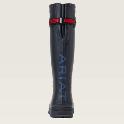 ARIAT Women's Kelmarsh Navy Rubber Boot - Waterproof Wellington Boots for Women