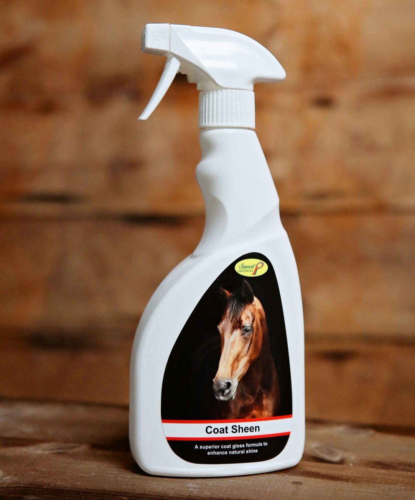 Smart Grooming Coat Sheen for horses - enhance natural shine. Available at Equiflair. 500ml trigger spray