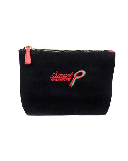 Smart Grooming Accessories Pouch - Black Cotton Drill, Red Tag, Equiflair