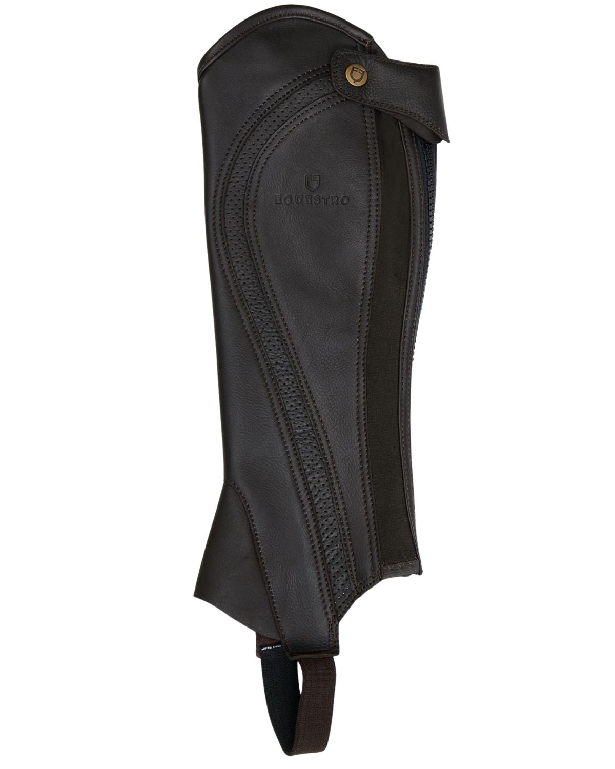 Equestro Unisex Gaiters Perforated Leather Maximum Comfort Brown - on-sale Riding Wear XXS
