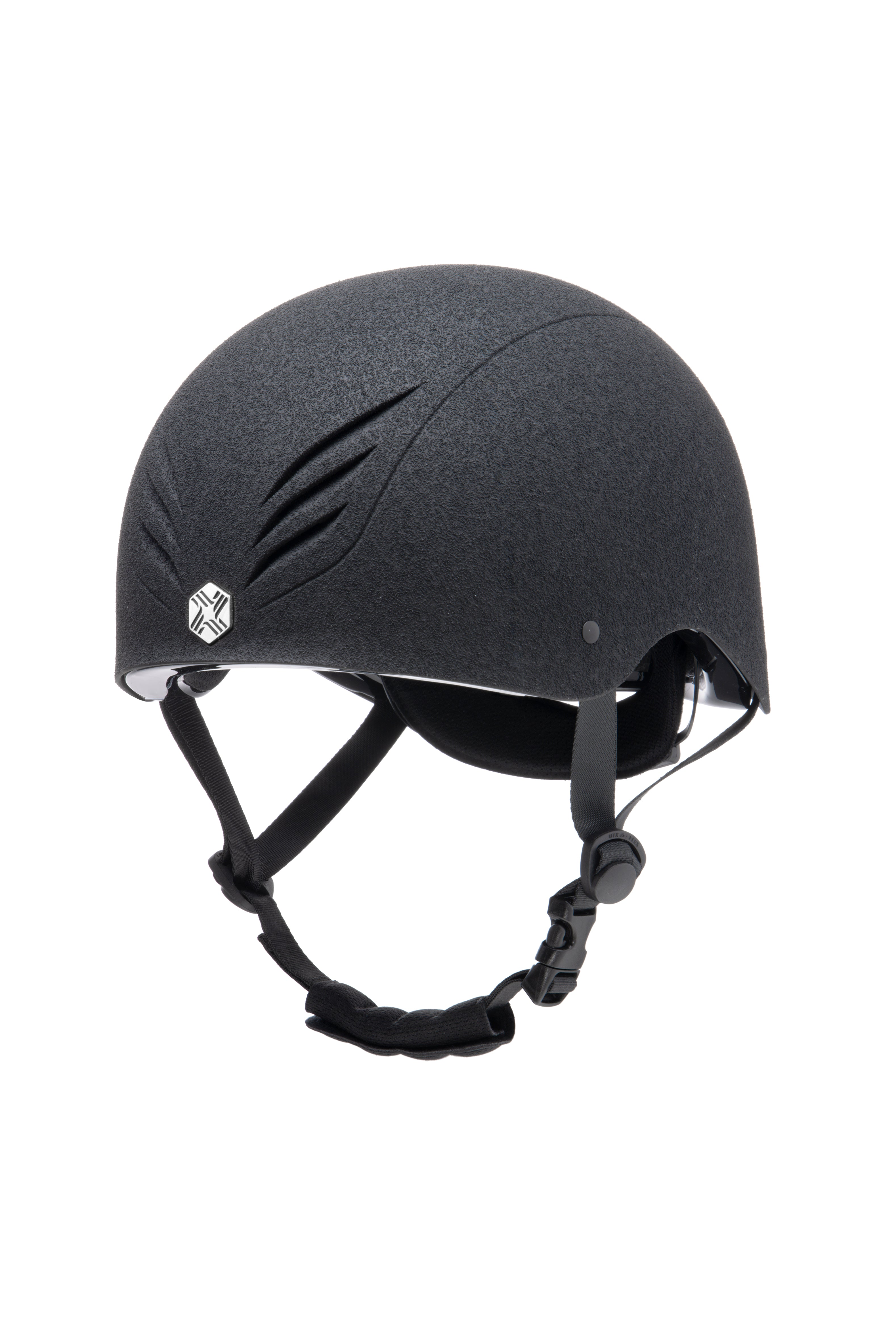 Charles Owen EQX Phoenix Black Riding Helmet - MIPS Jockey Skull Hat