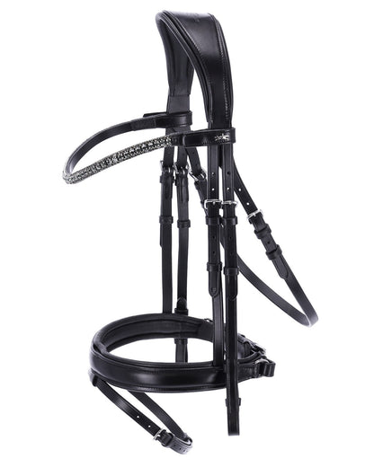 Schockemohle Bridle Malaga black/grey/silver