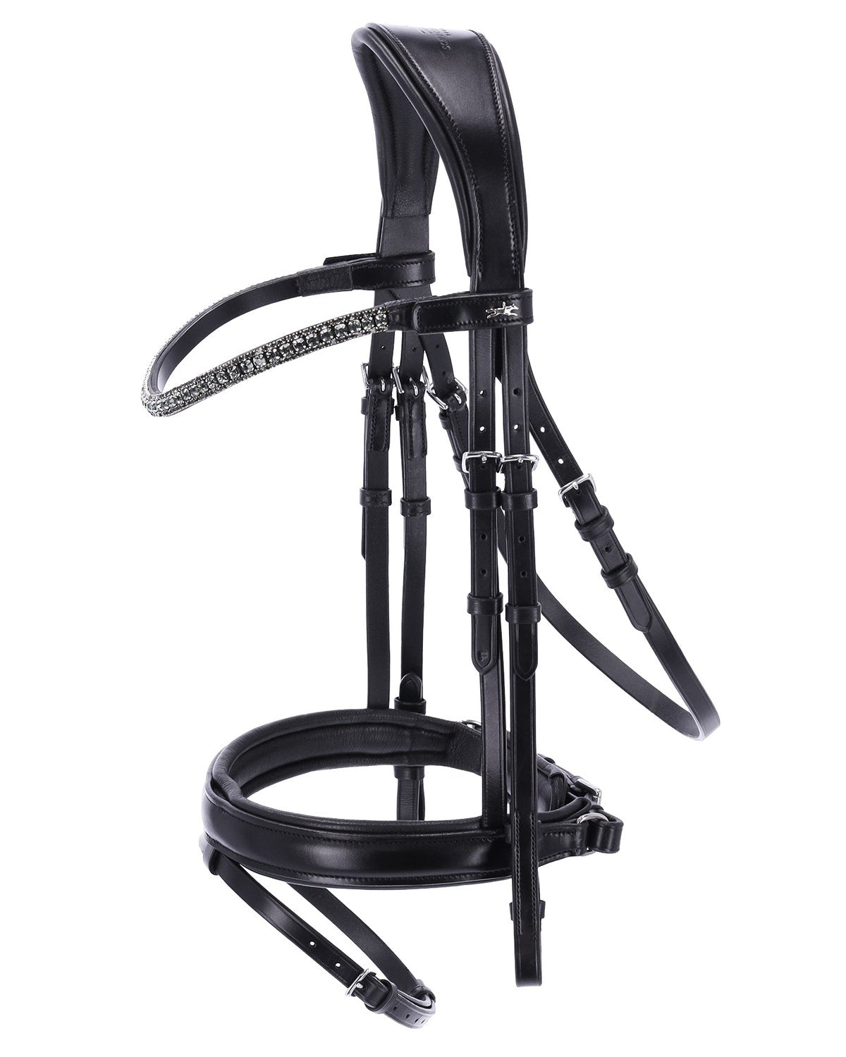 Schockemohle Bridle Malaga black/grey/silver