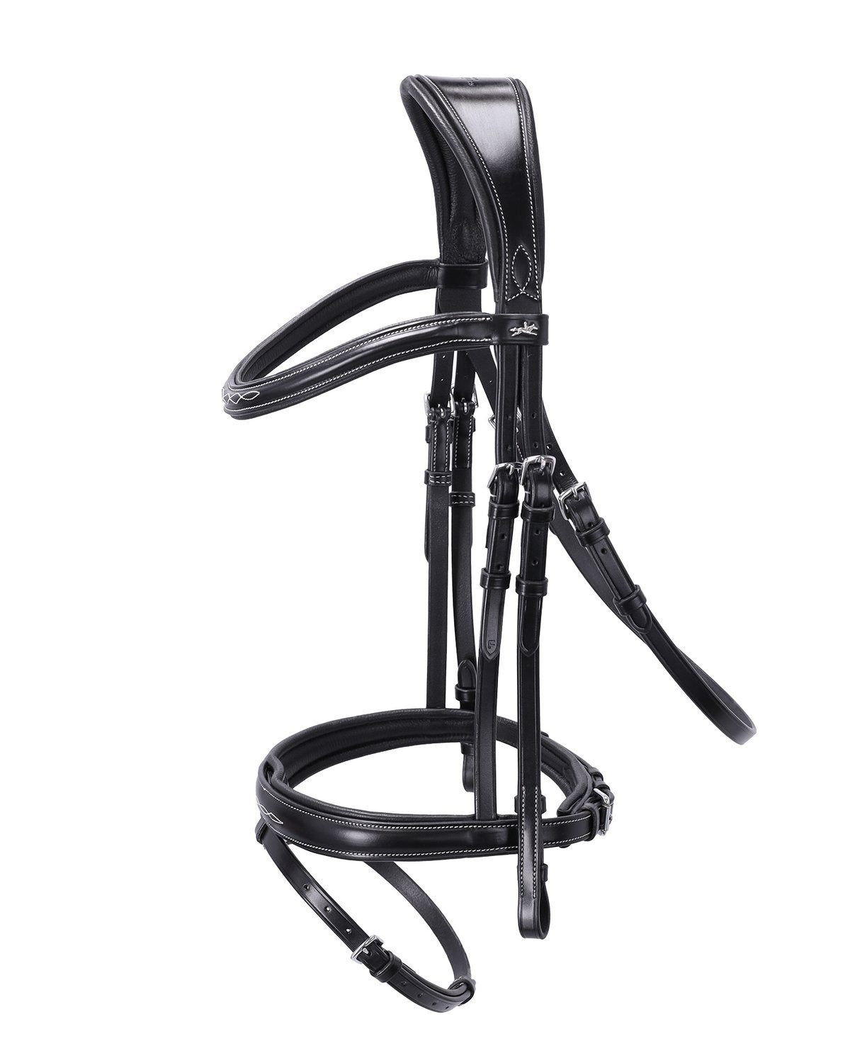 Schockemohle Bridle Monza F black/cream/silver