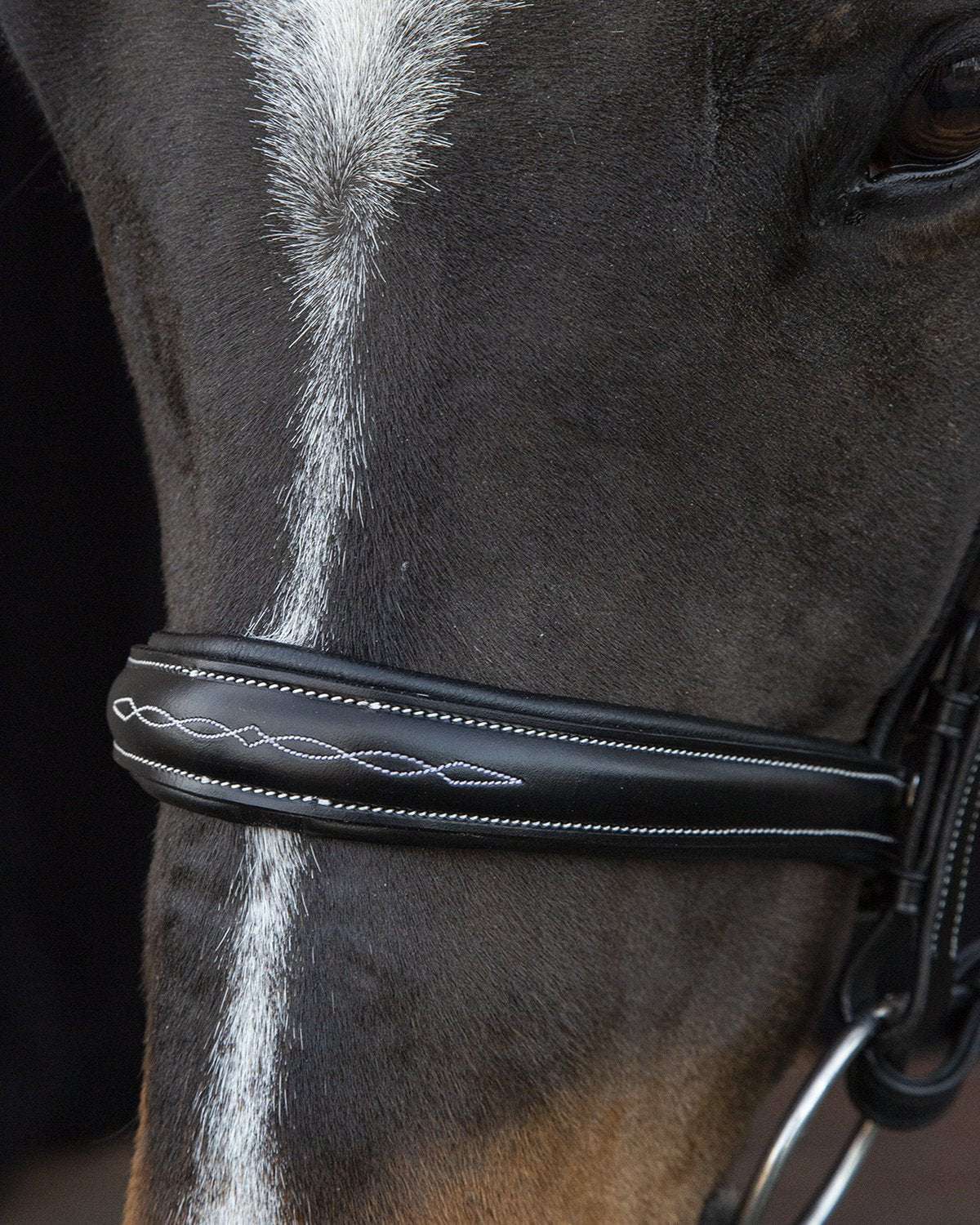 Schockemohle Bridle Monza F black/cream/silver