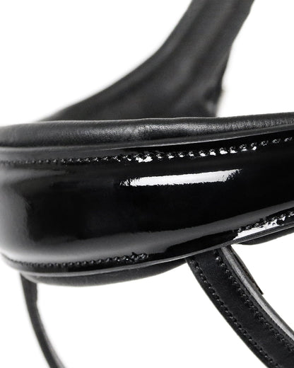 Schockemohle Bridle Equitus Beta black patent/silver