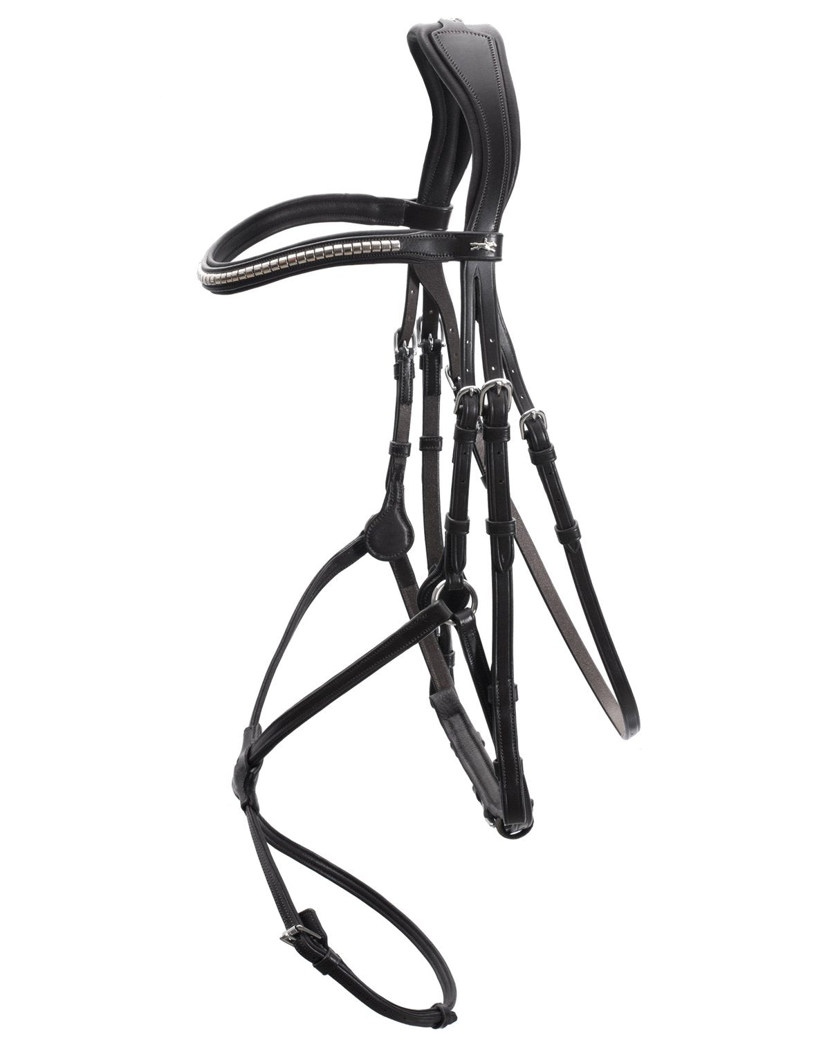 Schockemohle Bridle Rio Select black/silver - Snaffle Bridle Horse Leatherwork VB