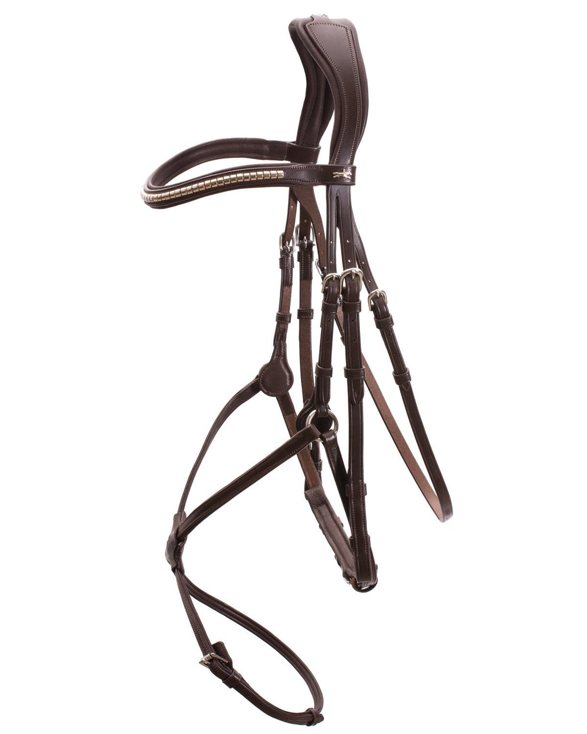Schockemohle Bridle Rio Select espresso/silver - Snaffle Bridle Horse Leatherwork VB