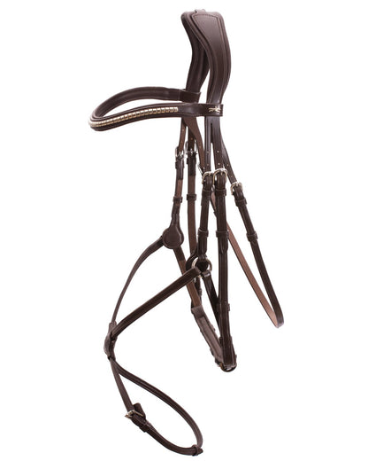 Schockemohle Bridle Rio Select espresso/silver - Snaffle Bridle Horse Leatherwork VB