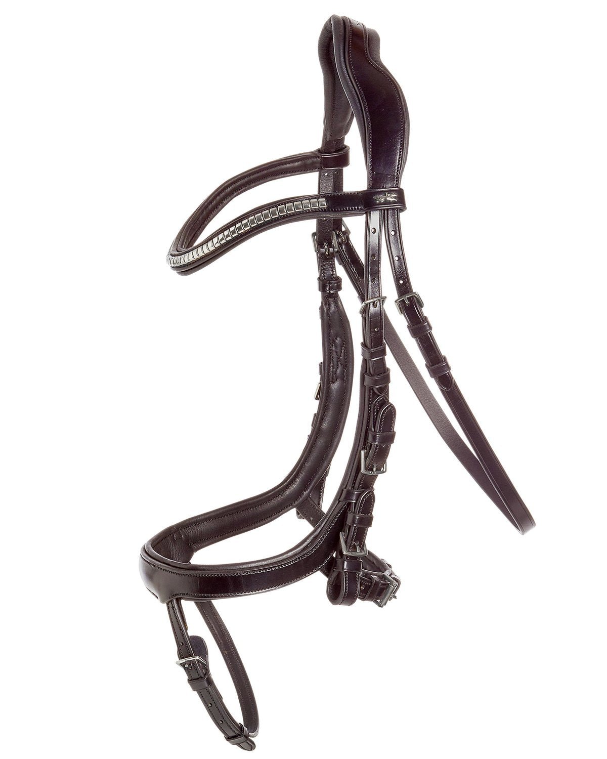 Schockemohle Equitus Omega Anatomic Bridle Espresso/Silver | Equiflair