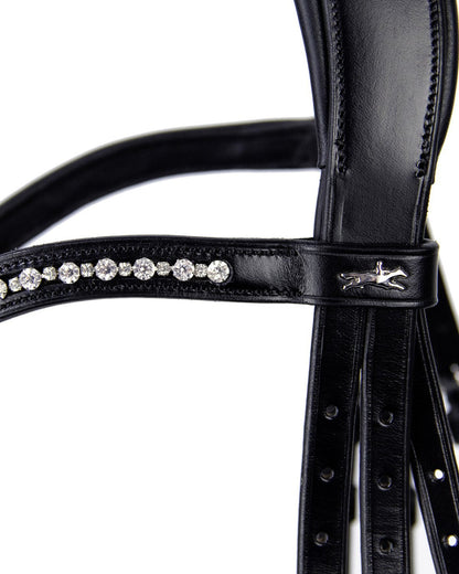Schockemohle Brantford Anatomical Bridle Black/Patent/Silver | Equiflair